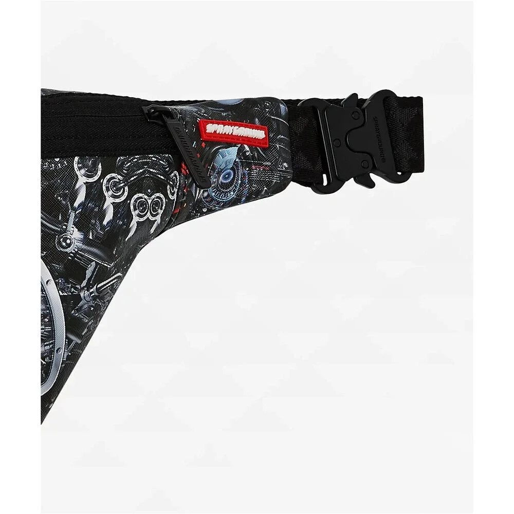 Sprayground Split Cybershark Fanny Pack Unisex Multicolor Graphic Print SPR189